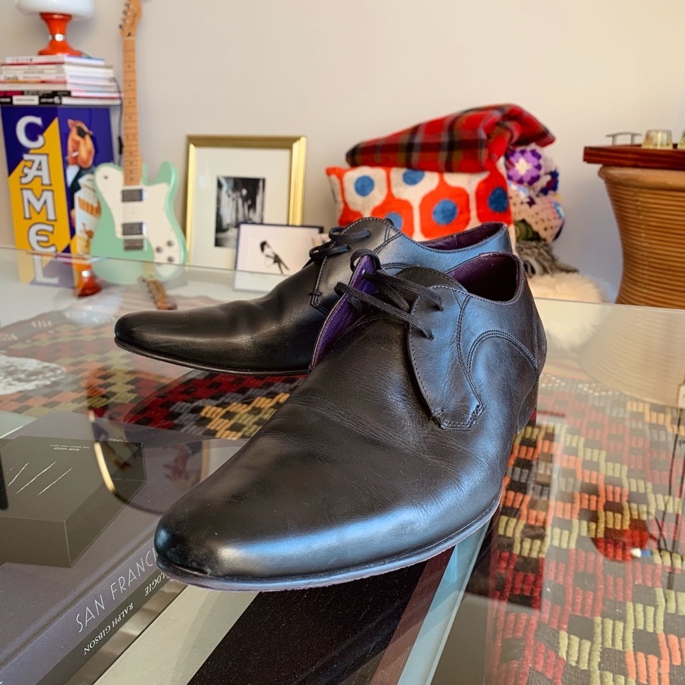 Ted Baker Men’s US 12 Black Oxfords